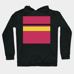 A singular combo of Very Light Pink, Raisin Black, Smoky Black, Dingy Dungeon and Piss Yellow stripes. Hoodie